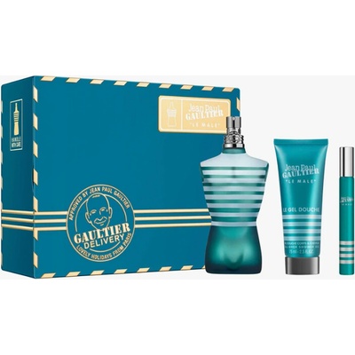Jean Paul Gaultier Le Male EDT 125ml + EDT 10 ml + sprchový gél 75 ml pre mužov