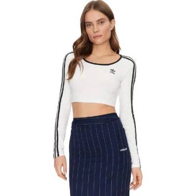 adidas Originals 3S LS Crop biele