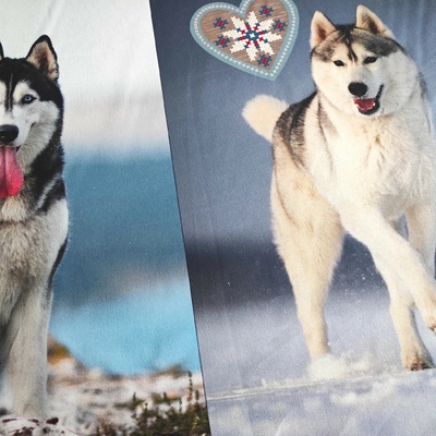 100% Bavlna na 3 utierky - Husky
