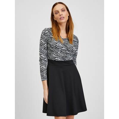 orsay Бяло-черна дамска рокля с десен ORSAY Orsay | Cheren | ЖЕНИ | XS