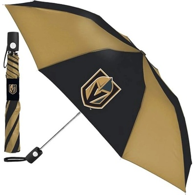 Wincraft Vegas Golden Knights deštník skládací černo hnědý