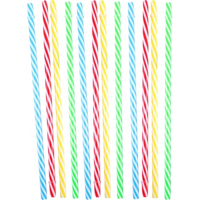 Kitchismo Plastová brčka pro opakované použití 12 ks