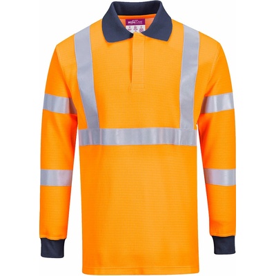 Portwest Modaflame FR76 Nehořlavá reflexní polokošile antistatická HV oranžová XXL