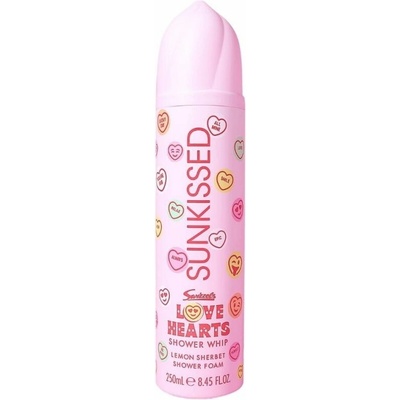 Sunkissed šlehačková sprchová pěna Love Hearts Shower Whip, Lemon Sherbet, 250ml – Zboží Mobilmania