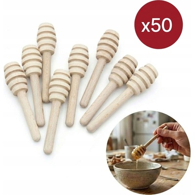 Dřevěná lžička na med 50 kusů naběračka G10 cm