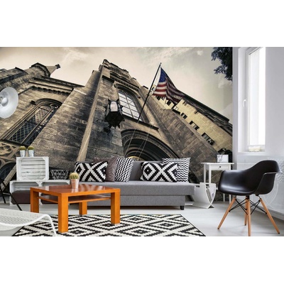 DIMEX ART Самозалепваща се флизелинова фототапета детайл на сграда, ню йорк 375 x 250 см