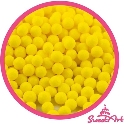 SweetArt cukrové perly žluté 5 mm 1 kg