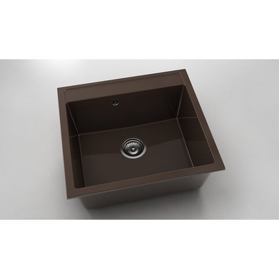 FAT Мивка Vanguard 226, Polymer marble, 18 Тъмно венге, с включен сифон