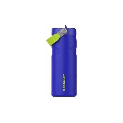 STANLEY 1913 Flip Straw drinking bottle with straw 0.47L - Thermo mug Cools for 8 hours - Ice cold for 40 hours - BPA free - Leak-proof - For cup holders - Dishwasher safe - Cobalt Chartreuse - 100000117882