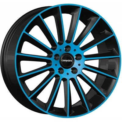 CARMANI 17 9x19 5x112 ET49 light blue polished