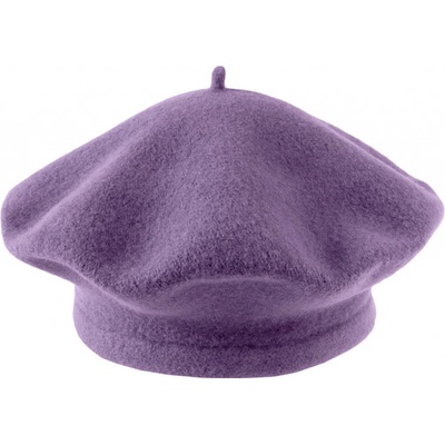dívčí baret Tonak 100% vlna 040481 fialová