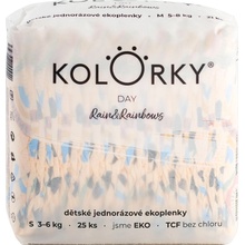 KOLORKY DAY déšť a duhy S 3-6 kg 25 ks