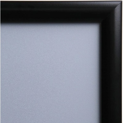 Jansen Display Klaprám A0 ostrý roh profil 25 mm RAL 9005