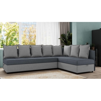 Холна гарнитура Монца антрацит със сиво