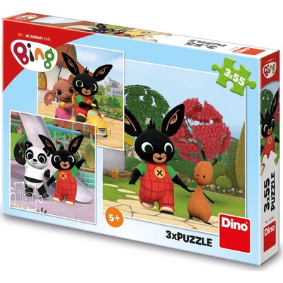 Dino - Puzzle 3x55 Bing a jeho kamaráti - 40 - 99 piese