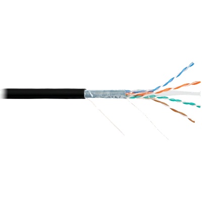 NIKOMAX Въздушен кабел F/UTP CAT6 BC, 23AWG, PE, външен, 305m, черен NMC 4240B-BK (NMC 4240B-BK)