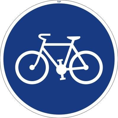 Dopravní Značka C8a Stezka pro cyklisty