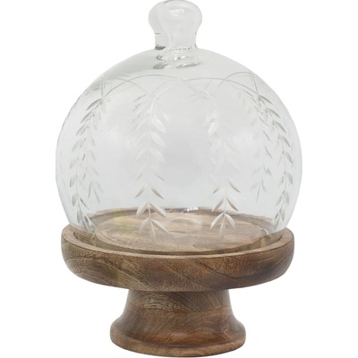 Chic Antique Drevený servírovací stojan s poklopom Grindings Ø 16 cm