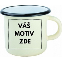 AveTech Slonovinový prémiový plecháček s černým lemem 360 ml
