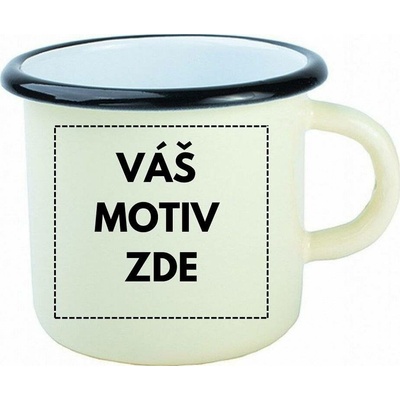 AveTech Slonovinový prémiový plecháček s černým lemem 360 ml