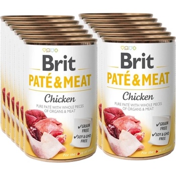 Brit Брит пате и месо от пиле 12x400г