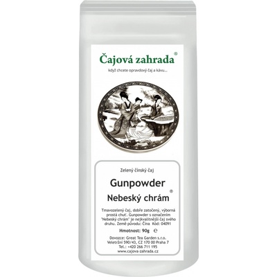 Čajová zahrada China Gunpowder Speciál Nebeský chrám zelený čaj 1 kg