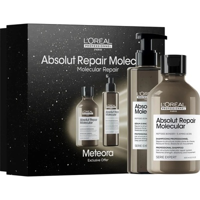 L’Oréal Professionnel Serie Expert L’Oréal Professionnel Serie Expert Absolut Repair Molecular posilňujúci šampón pre poškodené vlasy 500 ml + L’Oréal Professionnel Serie Expert Absolut Repair Molecul