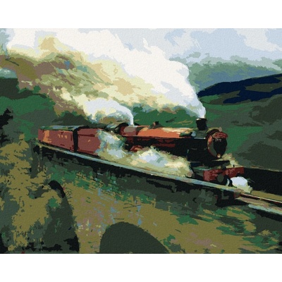 Zuty Malování Podle Čísel Malba Bradavického E x presu Harry Potter 40 x 50 Cm Plátno 8596530240488