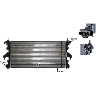Chladič, chlazení motoru MAHLE CR 886 000S