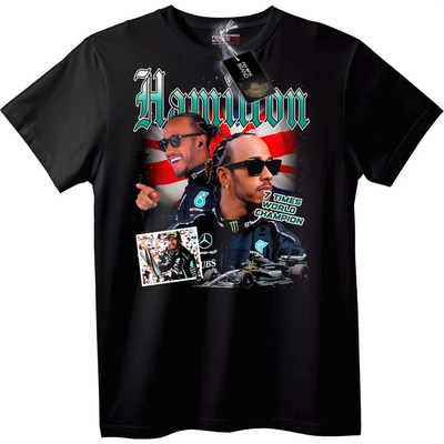 NOONEBRAND Тениска Lewis Hamilton 7x Шампион - XS, White