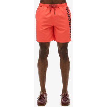 Superdry Бански гащета Superdry Sport Graphic 17´´ swimming shorts - Orange (Hot Coral)
