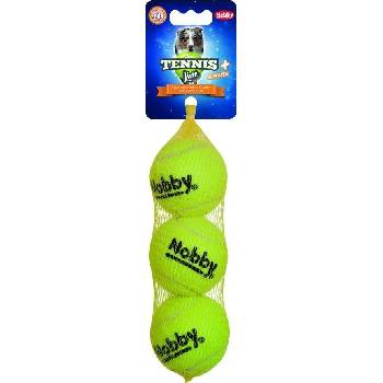Nobby Tennis Line hračka tenisový loptičku farebný M 6,5 cm 3ks