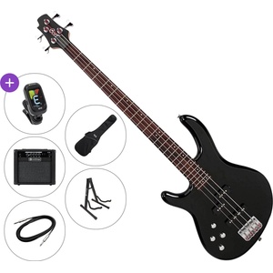 Cort Action Bass Plus LH Premium SET Black Електрическа бас китара