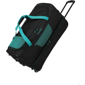 Travelite Пътна чанта Travelite Basics Wheeled duffle L exp Black/petrol Travelite | Cheren | МЪЖЕ | UNI