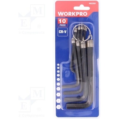 Workpro klíč imbus černěné 10ks W022001