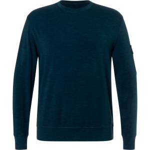 super. natural Мъжки вълнен пуловер super. natural Alpine Brush Crewneck Merino longsleeve - Blueberry (005-7175-0111)