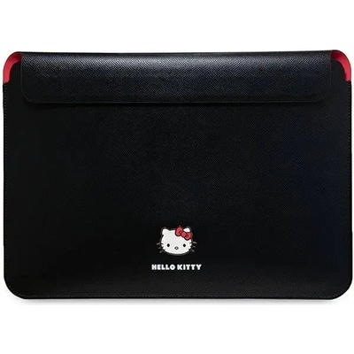 Hello Kitty Чанта за лаптоп Hello Kitty PU Metal Logo, 14", черна (3666339190408)