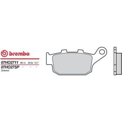 Zadní brzdové destičky Brembo Honda 650 XL V TRANSALP 2000 - směs SP