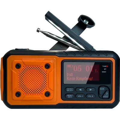Liber Montis Многофункционално DAB/DAB+ FM радио Sonus с Bluetooth 5.1 и SOS функция (LM000501.orange)