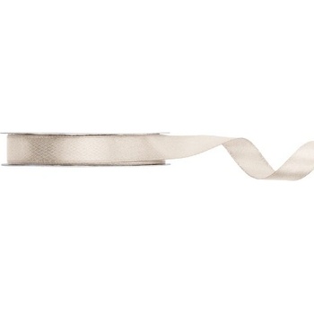 Saténová stuha biele zlato 12 mm x 25 m