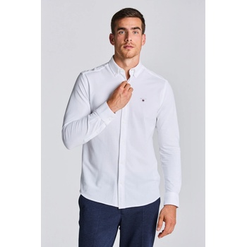 Gant košeľa reg jersey pique shirt biela