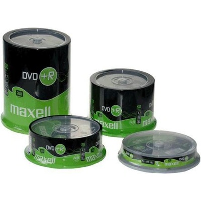 Maxell Оптичен носител DVD+R media 4.7GB MAXELL, 16x, 25 бр