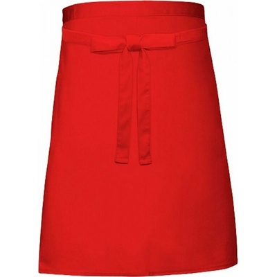 Link Kitchen Wear Pekařská lehčí zástěra délka pod kolena 240 g/m Červená X997
