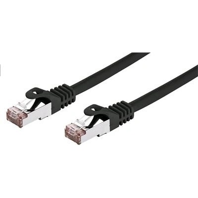 C-TECH CB-PP6F-025BK patch, Cat6, FTP, 0,25m, černý