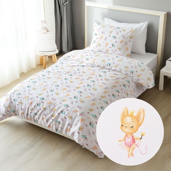 Biante bavlna obliečky Sandra SA-671 Zvieratká baletky na bielom 140x200 70x90