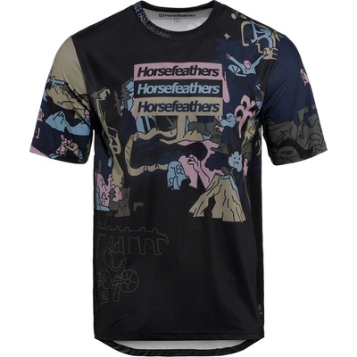 Horsefeathers Велосипедна фланелка Quantum - doodle Horsefeathers | Cheren | МЪЖЕ | L