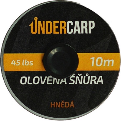 UnderCarp Olověná šňůra Hnědá 45lb 10m