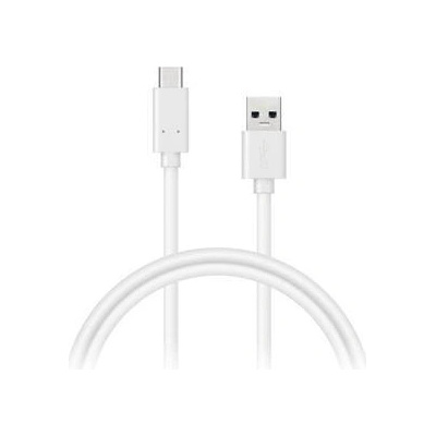 CONNECT IT Wirez USB C (Type C) - USB, tok prúdu až 3A!, biely, 2 m