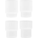 Ferm Living Ripple ниски чаши матирани, 4 бр (1104269322)