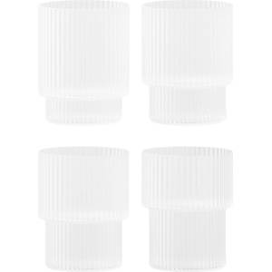 Ferm Living Ripple ниски чаши матирани, 4 бр (1104269322)